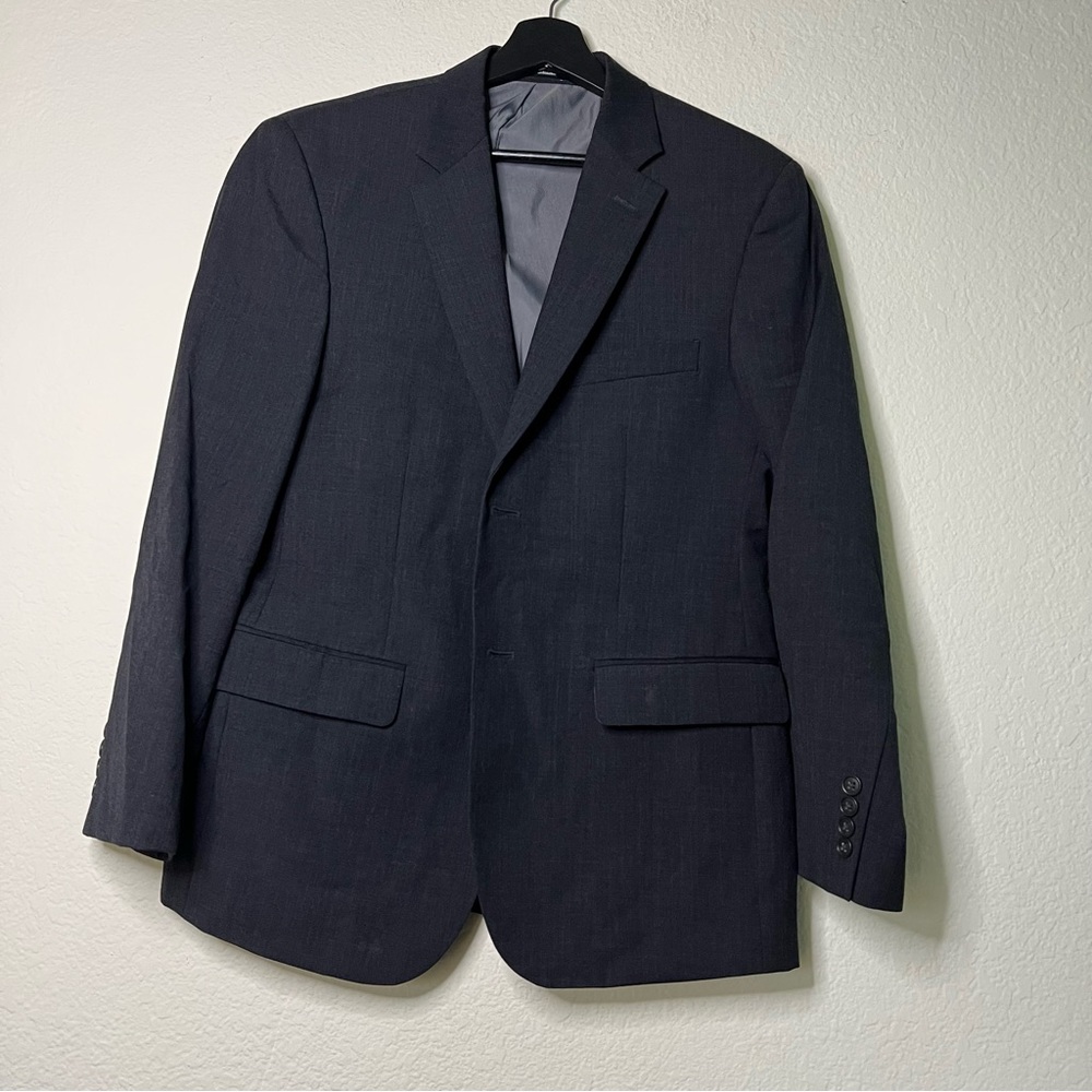 Pronto Uomo Mens Black Suit Blazer Size 40S
